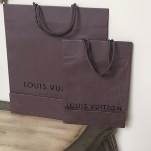 Authentic Louis Vuitton gift bags, set of 2